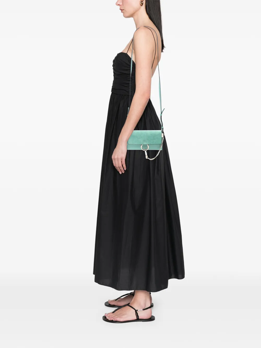 Chloé Pre-Owned 2017 Small Suede and Calfskin Faye crossbody bag | Pre-Owned | Image 2