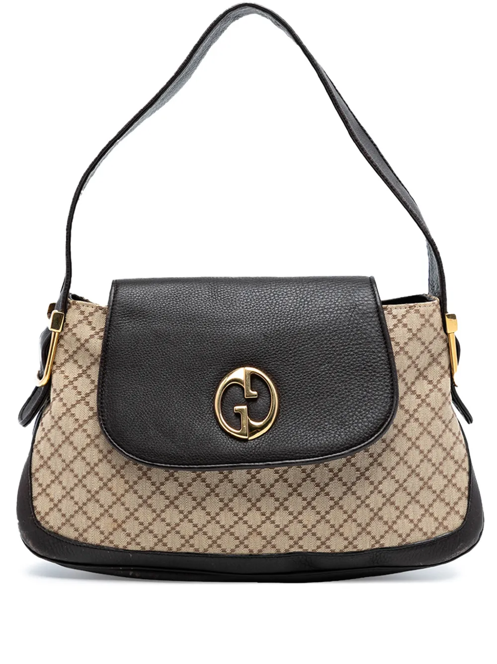 Gucci Pre-Owned Borsa a spalla 1973 in tela Diamante 2016-2025 - Marrone