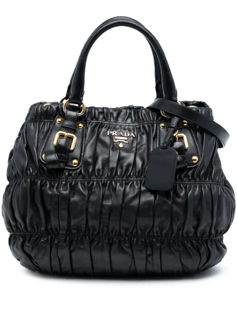 Prada Pre-Owned 2000-2025 Nappa Gaufre satchel