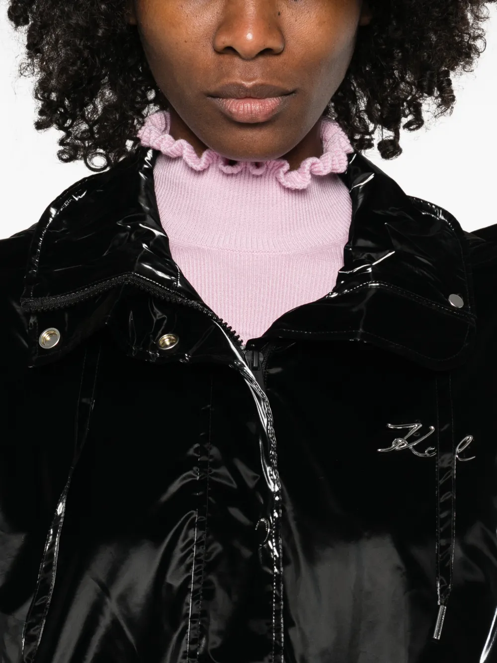transformable drawstring parka coat
