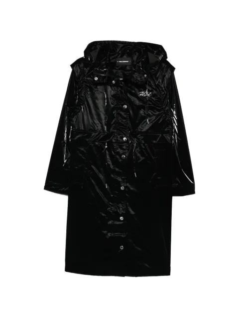 Karl Lagerfeld transformable drawstring parka coat