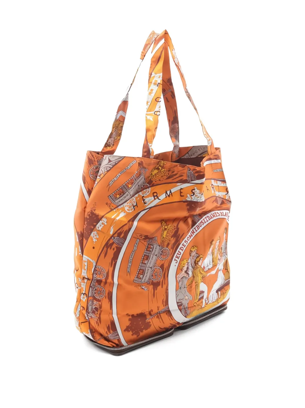 Hermès Pre-Owned 2007 Jeu Des Omnibus et Dames Blanches printed tote bag | Pre-Owned | Image 2