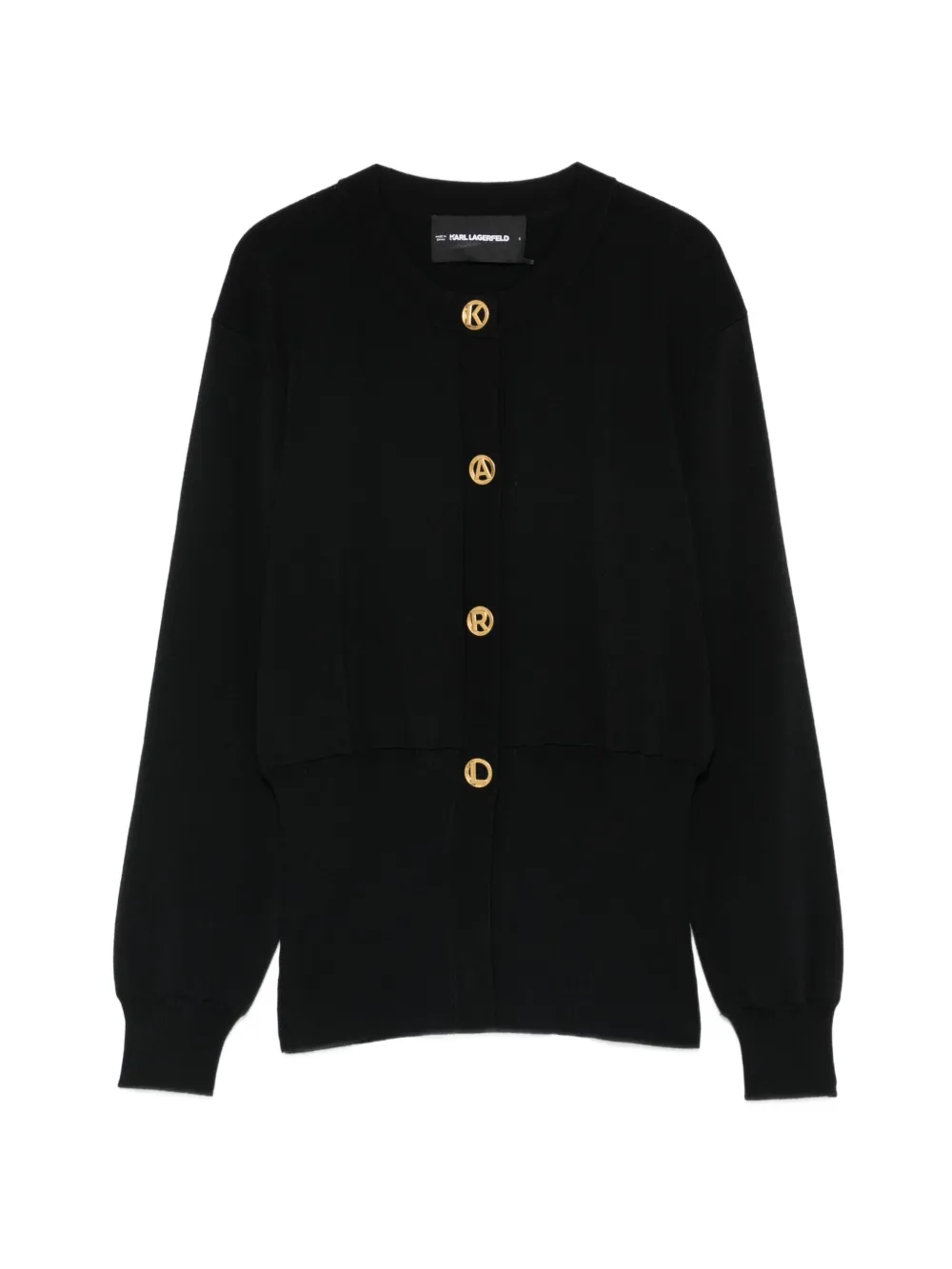 Karl Lagerfeld buttoned cardigan - Schwarz