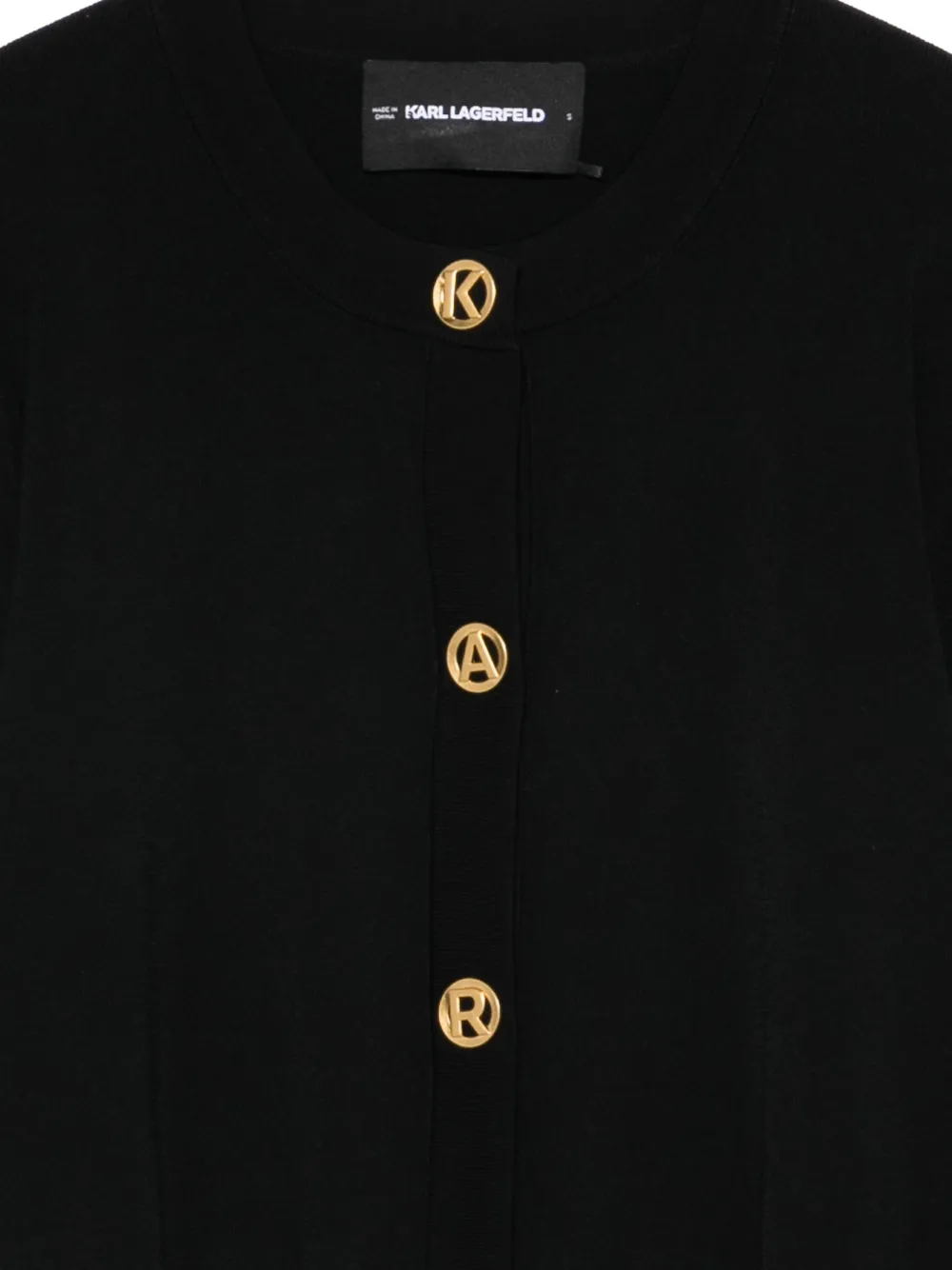  Karl Lagerfeld Buttoned Cardigan - Black 