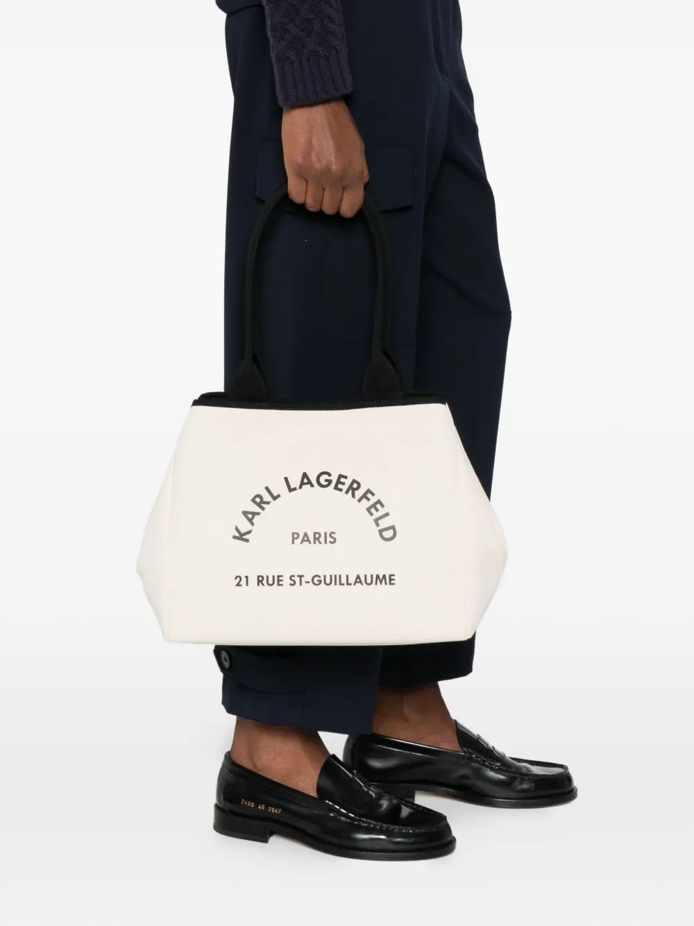 Karl Lagerfeld logo-print tote bag - Beige