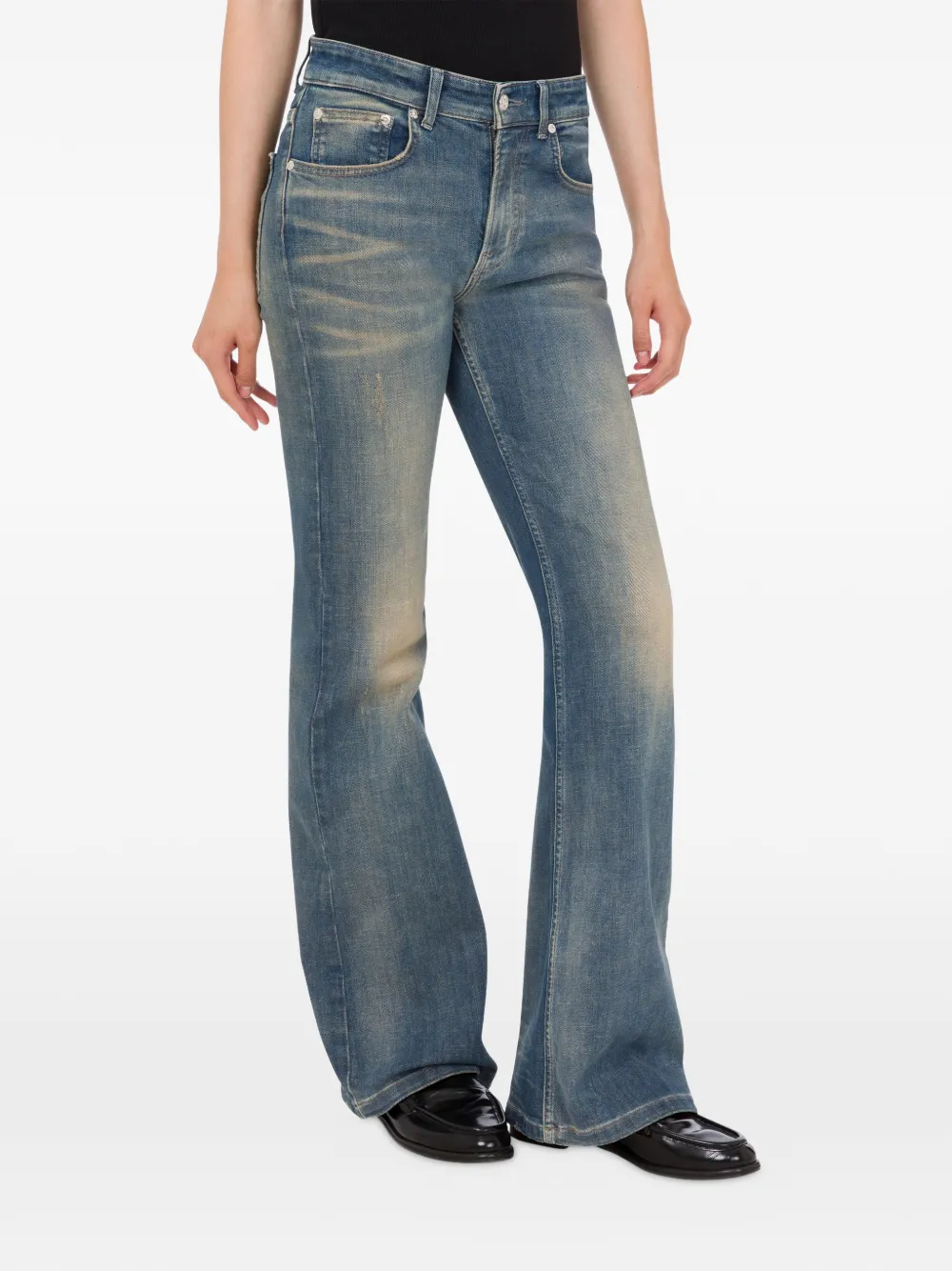  Moschino Jeans Five Pockets Flared Jeans - Blue 