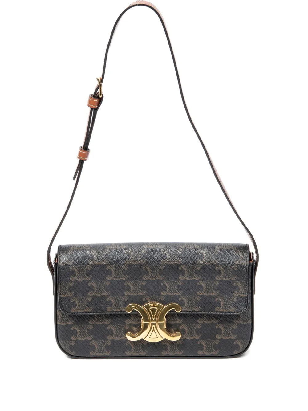 Celine Pre-Owned Borsa a spalla Claude Triomphe - Marrone