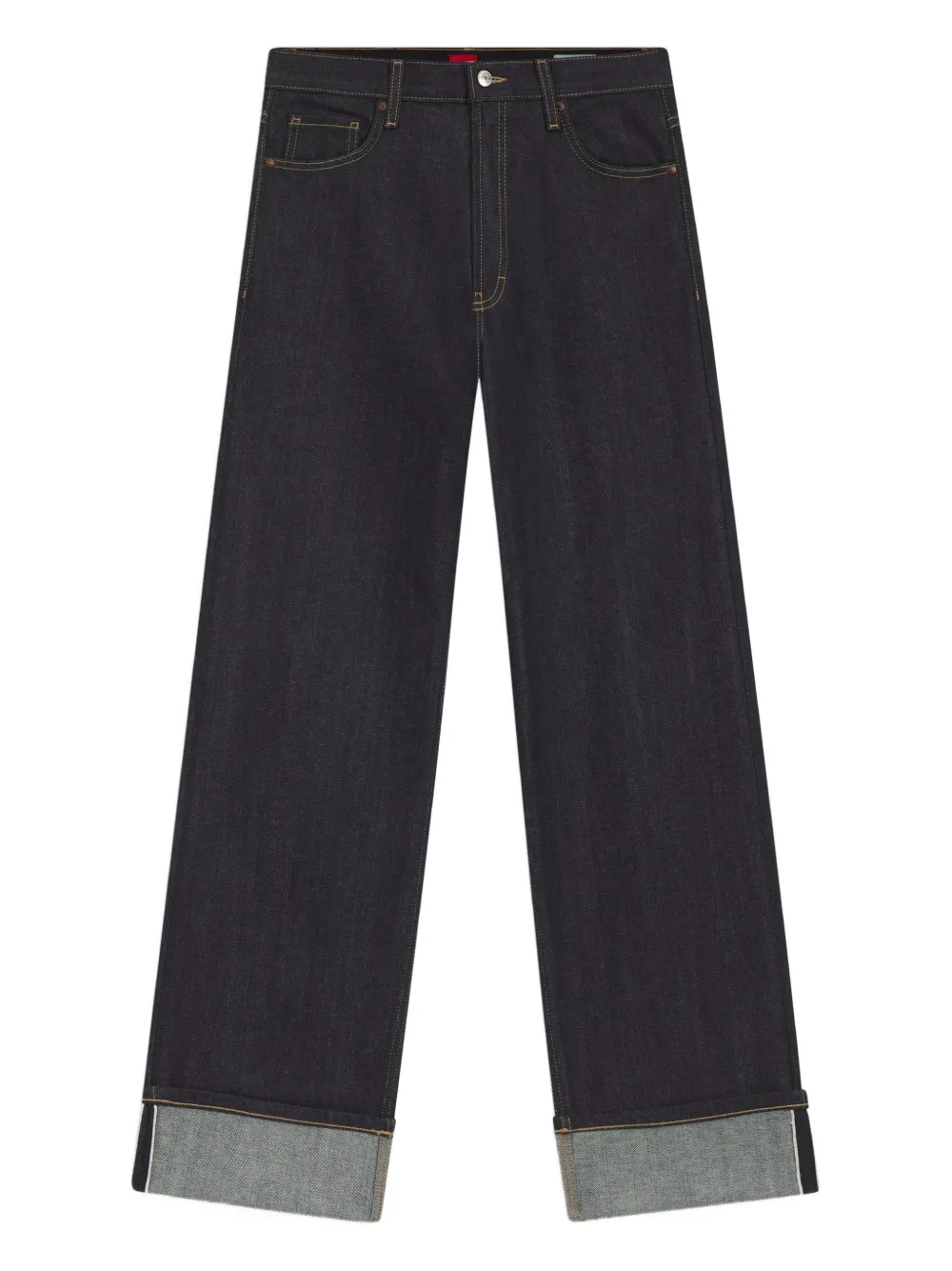 HUGO cuffed jeans - Blu