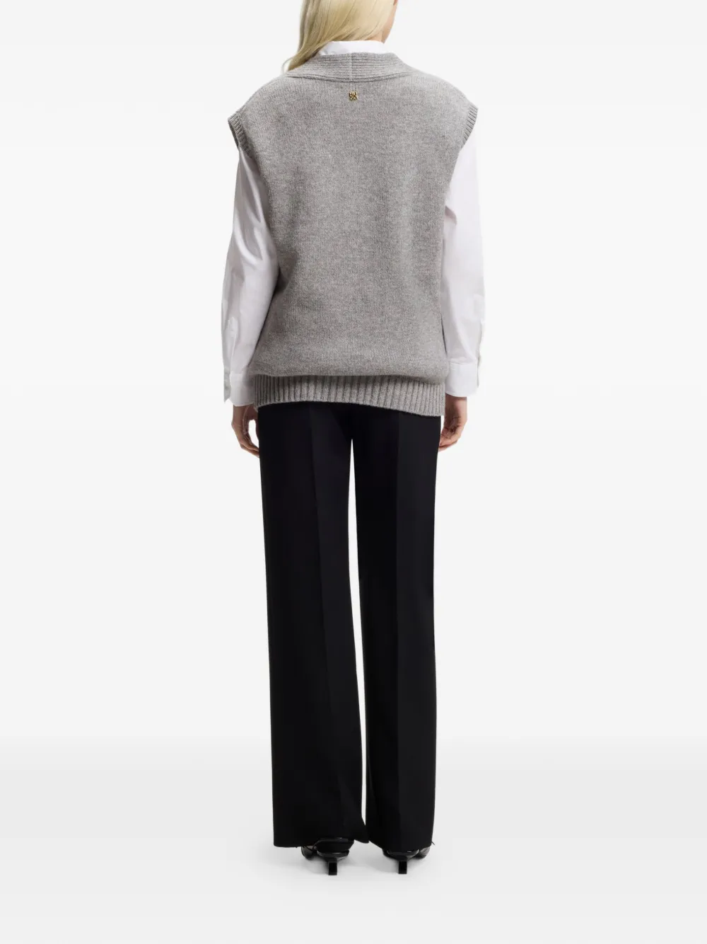  Hugo V-neck Vest - Grey 
