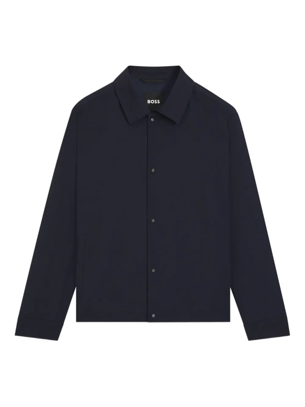 BOSS buttoned long-sleeve shirt - Blauw