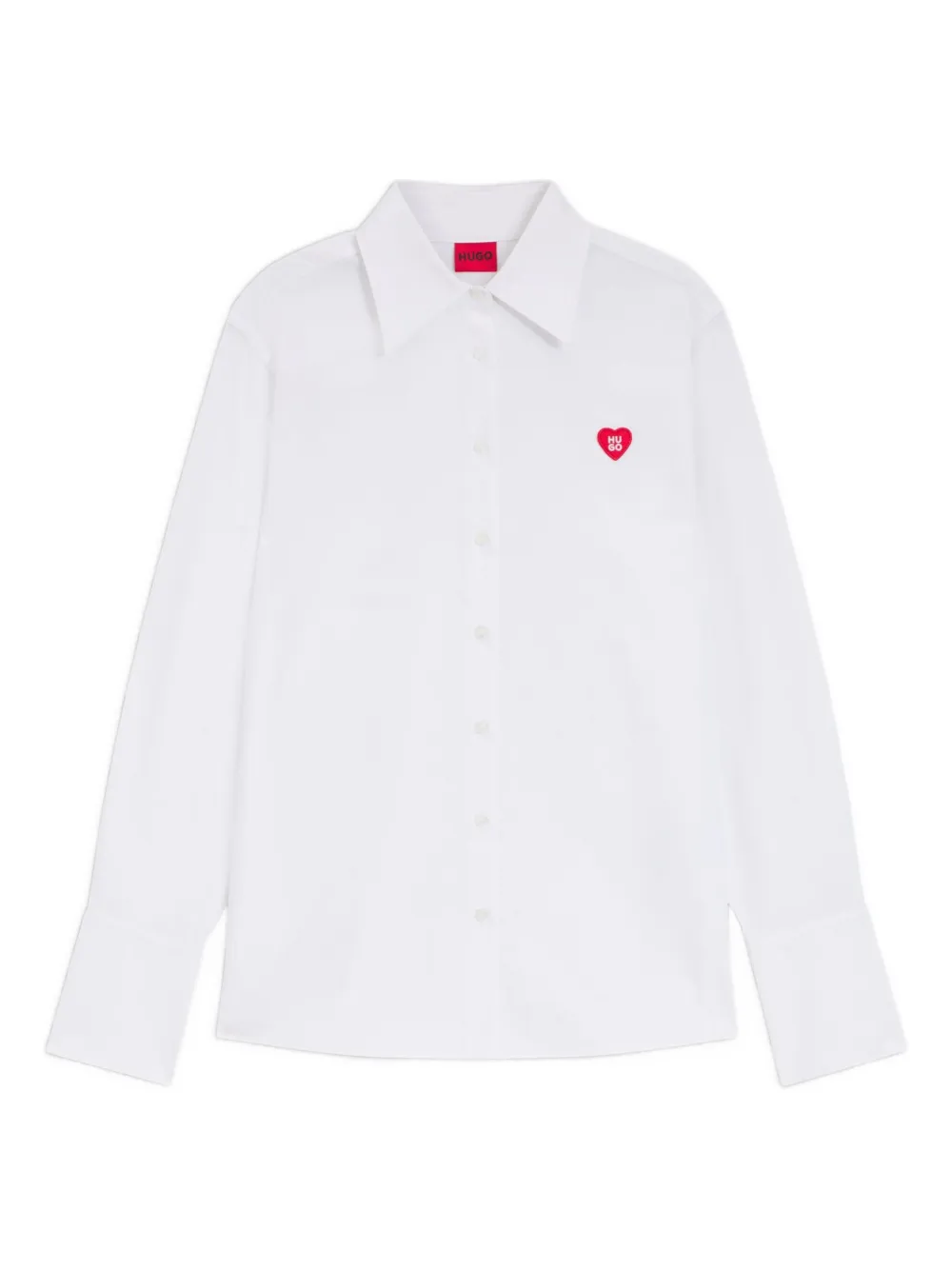 HUGO heart buttoned shirt - Bianco
