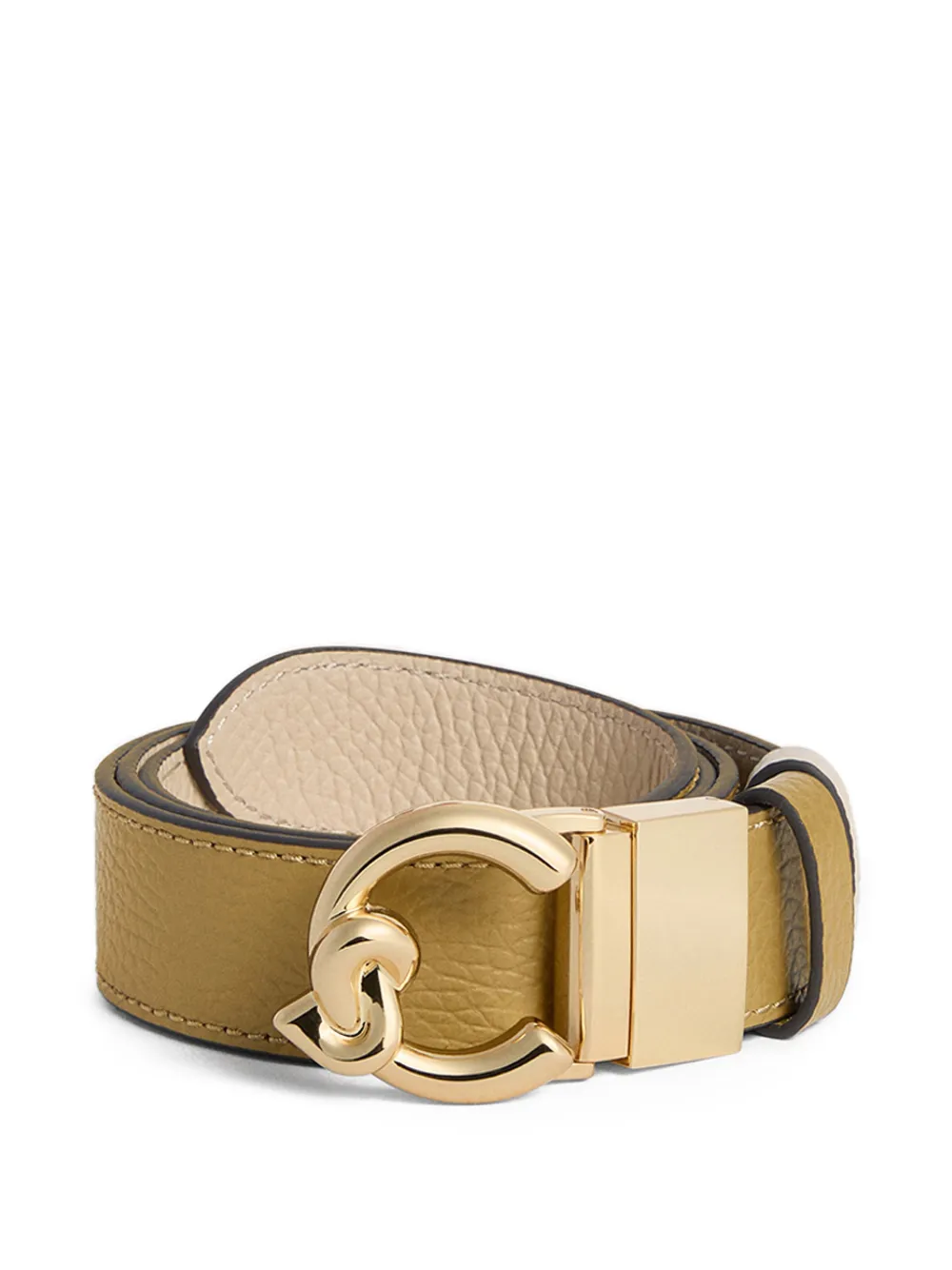 Coccinelle C-Me signature-logo belt - Toni neutri