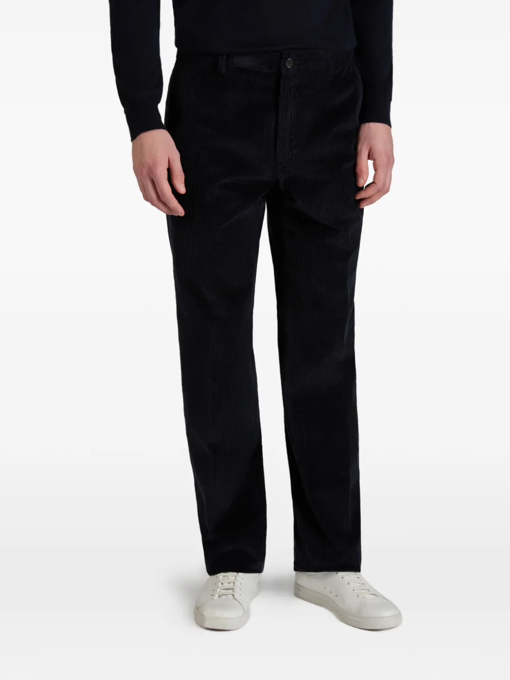Slowear straight-fit corduroy trousers - Blauw