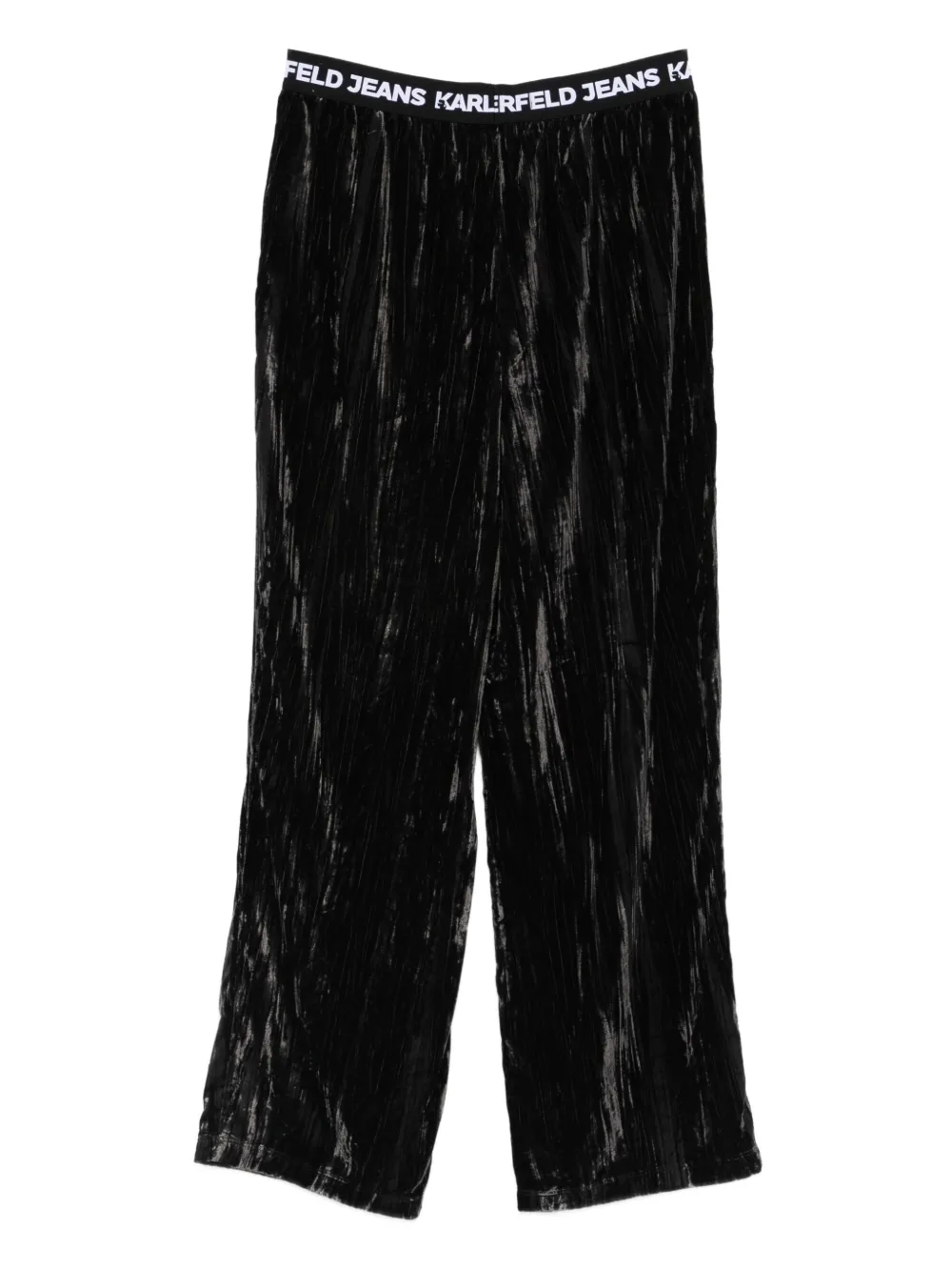 Karl Lagerfeld Jeans velvet trousers - Zwart