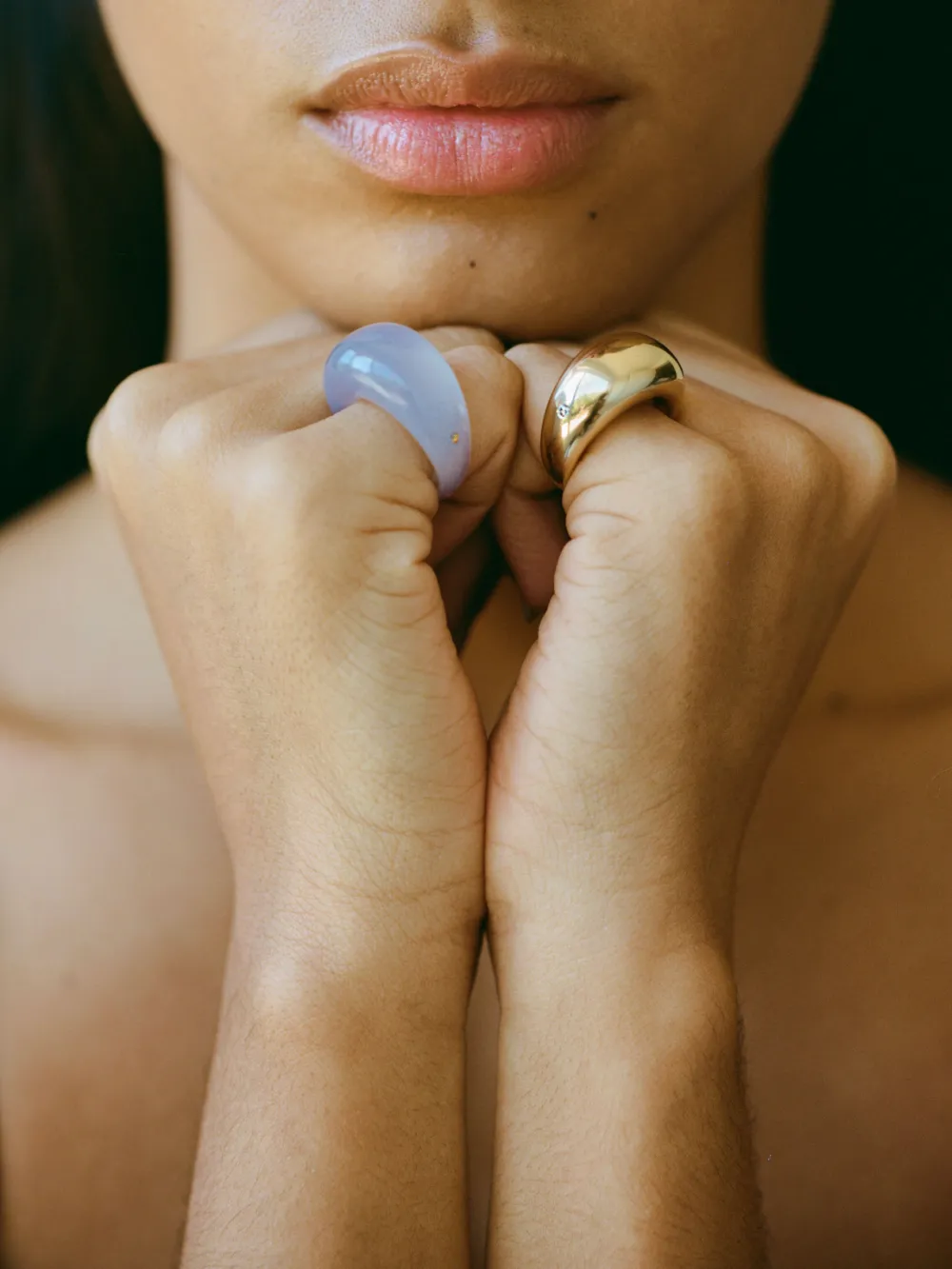  Luminous 27 Eduardo Chalcedony Ring - Gold 