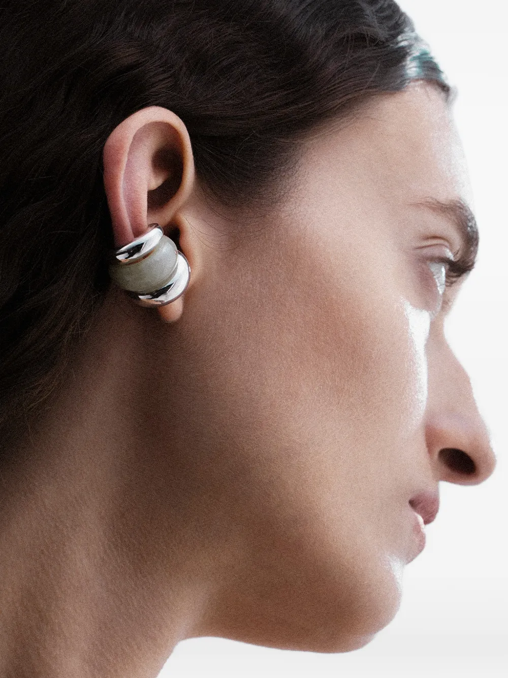 Luminous 27 Ear cuff Criolla Chiquito con diamanti - Argento