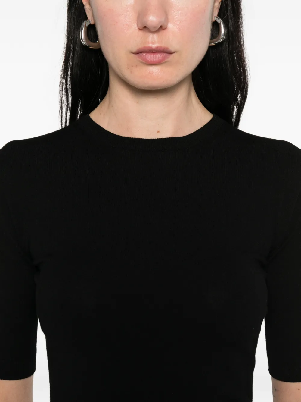 Max Mara Ottano T-shirt met korte mouwen Zwart