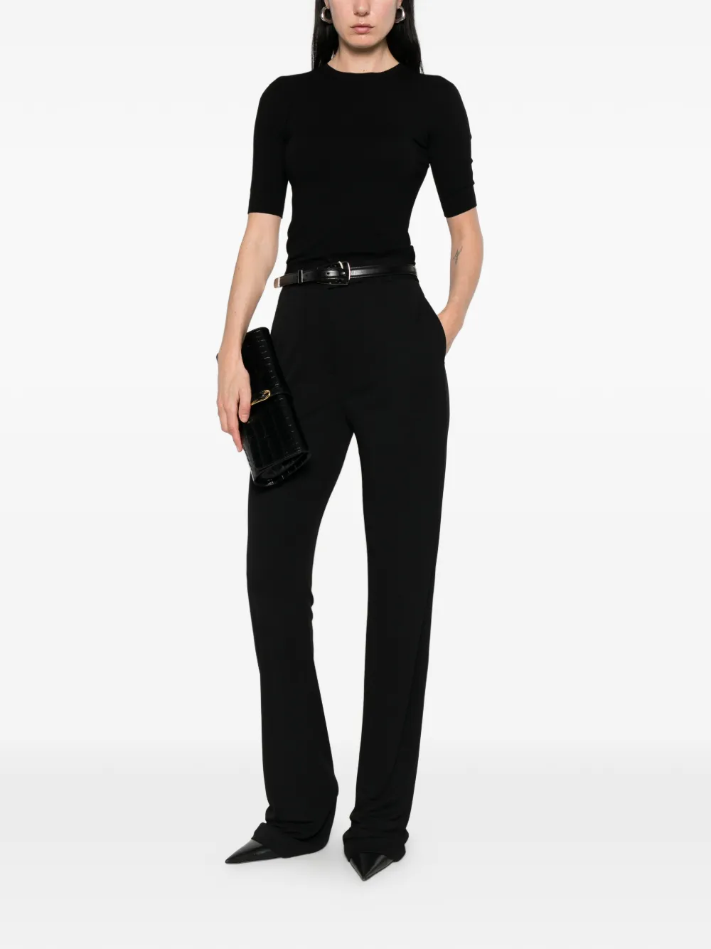 Max Mara Ottano T-shirt met korte mouwen Zwart