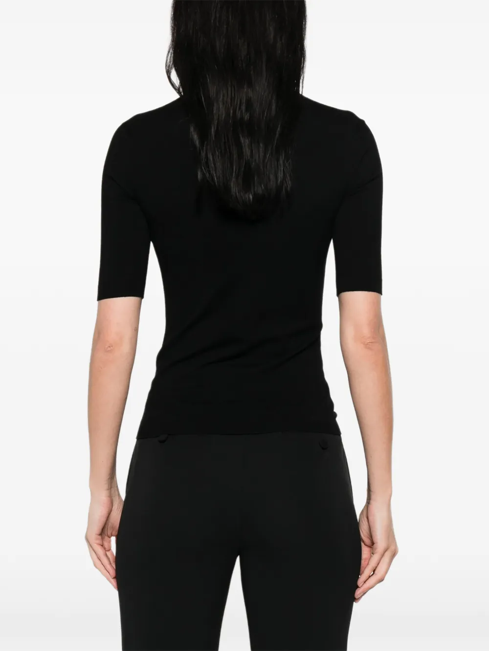 Max Mara Ottano T-shirt met korte mouwen Zwart