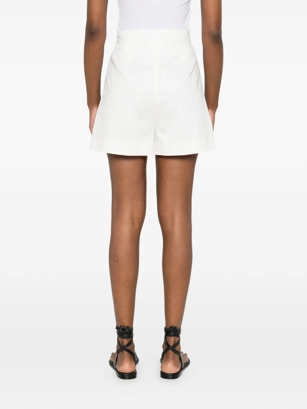 Max Mara Geplooide shorts Wit