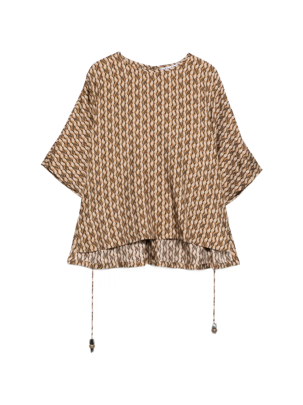 Max Mara printed blouse - Marrone