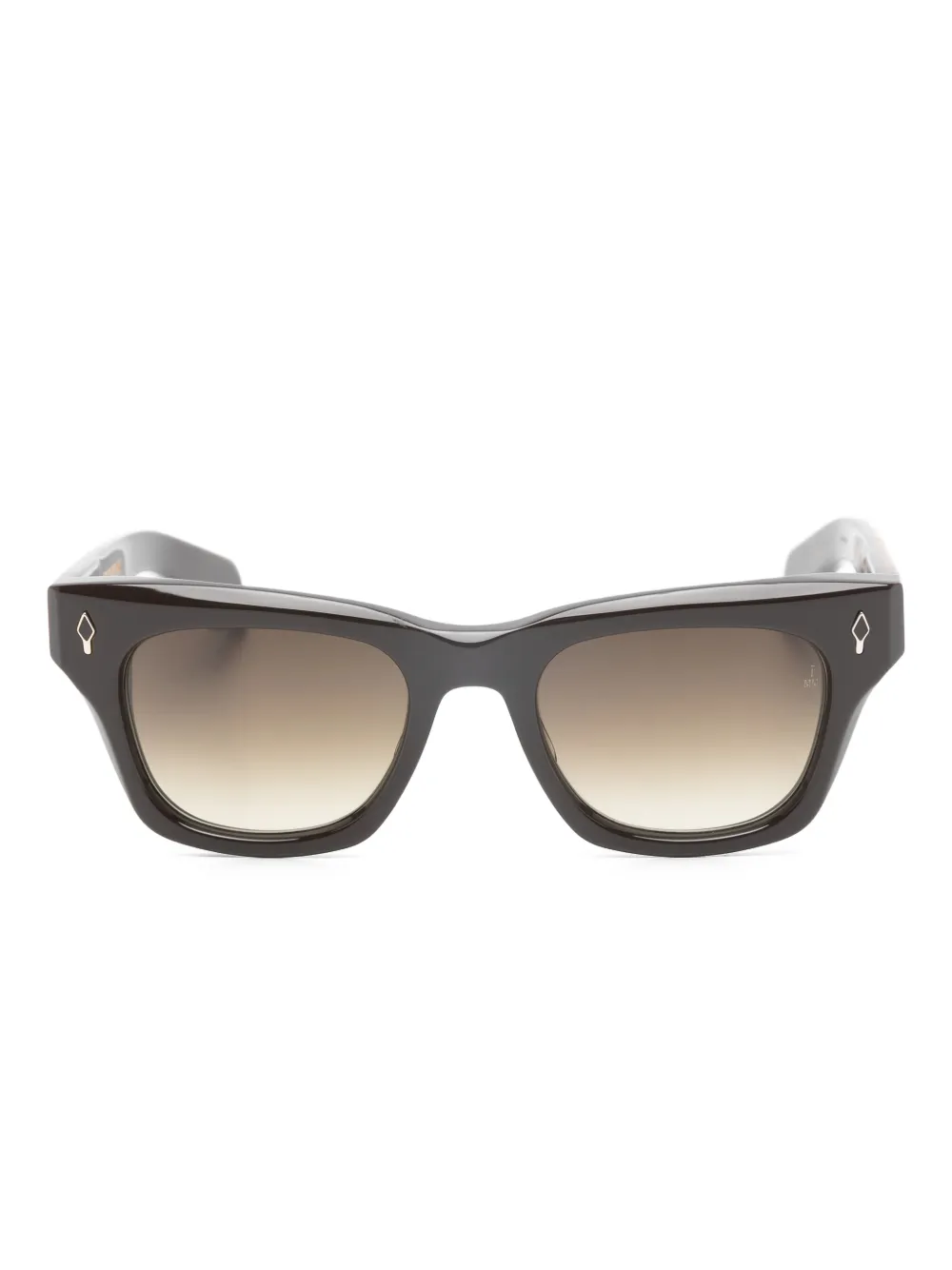 Jacques Marie Mage Occhiali da sole Dealan geometrici - Marrone