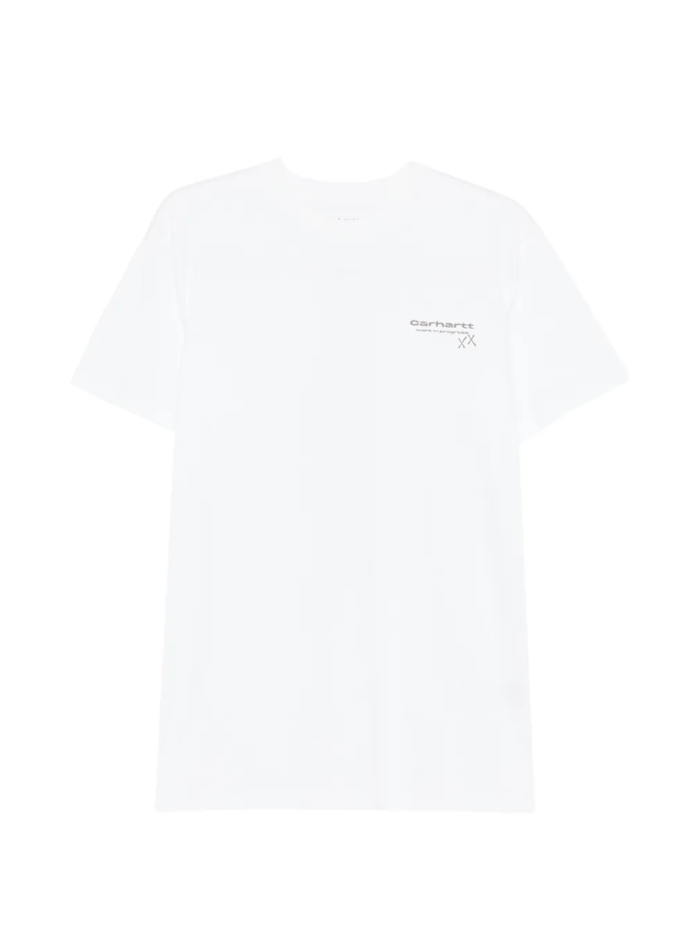 Carhartt WIP S/S Garble T-Shirt mit Print - Weiß