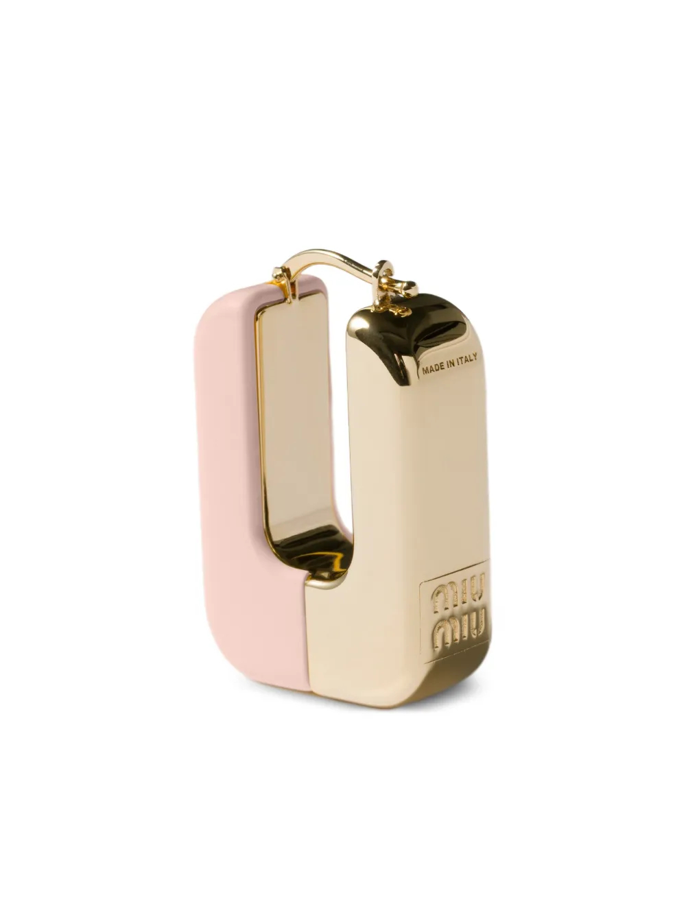 Miu Miu Ohrringe mit Emaille-Detail | Gold | Image 1