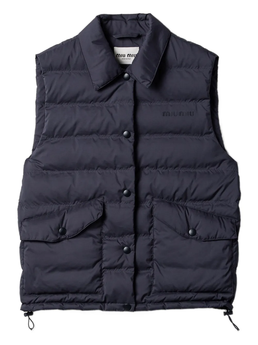 Miu Miu Gilet con tasche - Blu