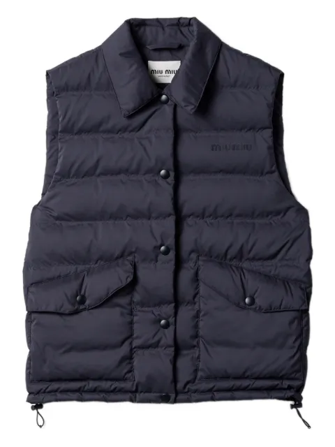 Miu Miu gilet à poches à rabat