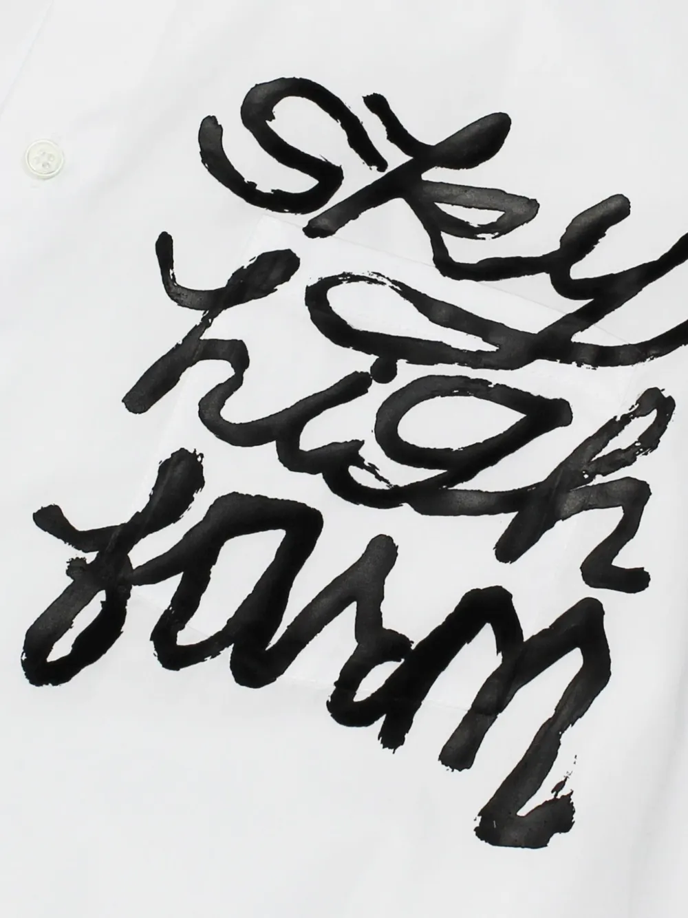 Sky High Farm Button-down overhemd met print Wit