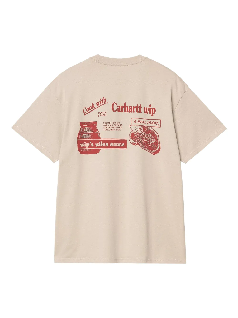 Carhartt WIP Katoenen T-shirt - Beige