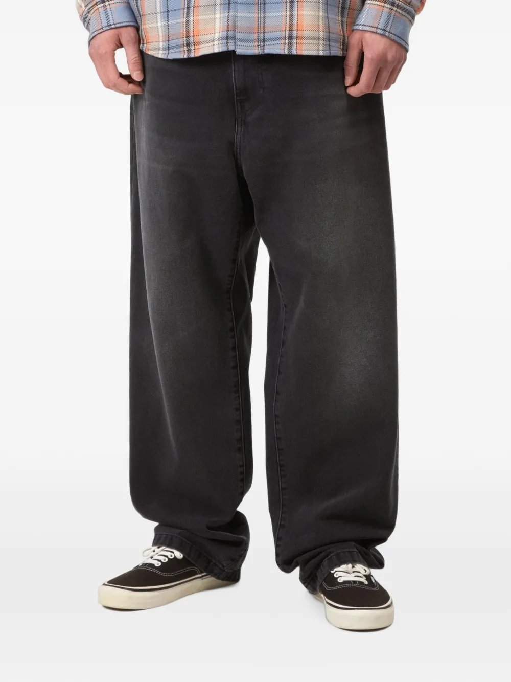 Carhartt WIP Landon jeans met wijde pijpen Zwart