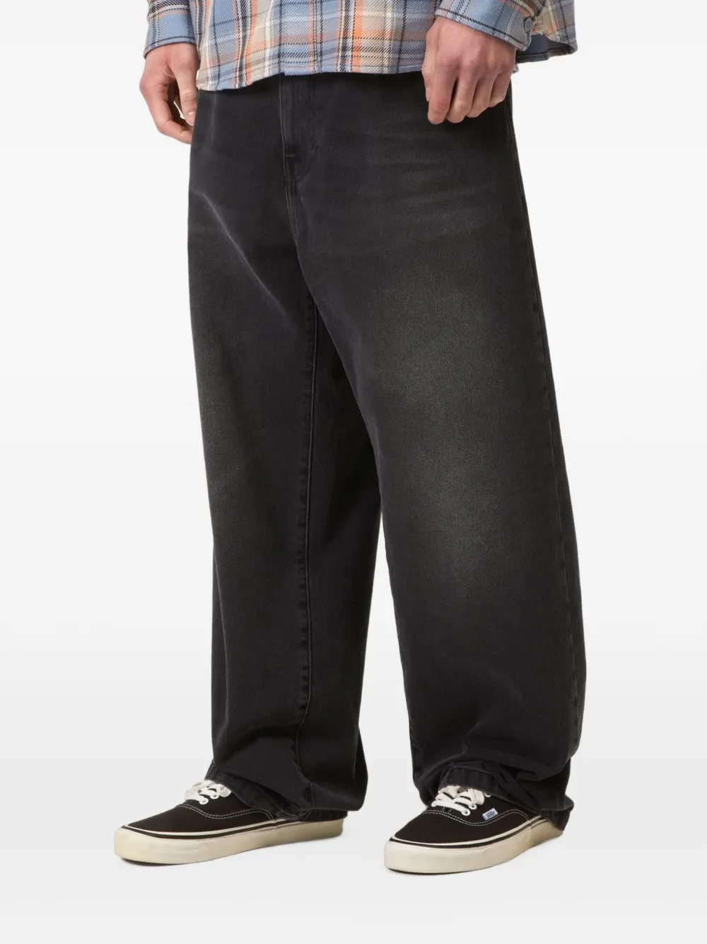 Carhartt WIP Landon jeans met wijde pijpen Zwart