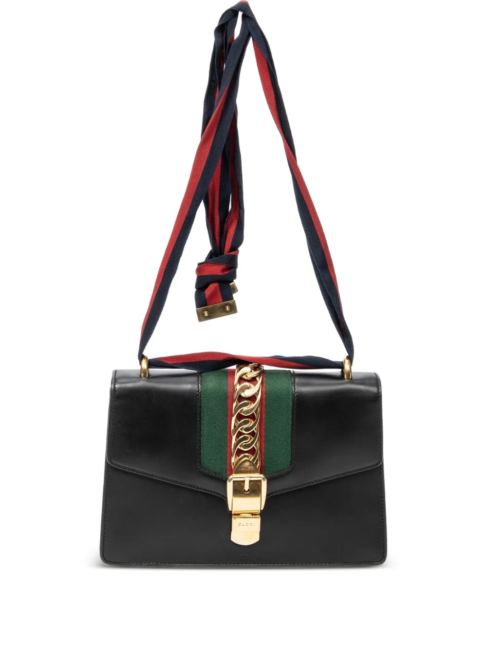 Gucci Pre-Owned Borsa a spalla Sylvie piccola - Nero