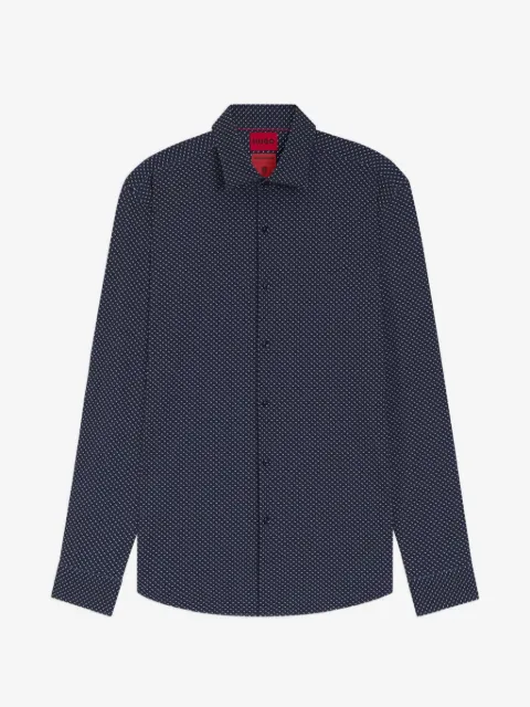 HUGO chemise manches longues à imprimé géométrique Kenno