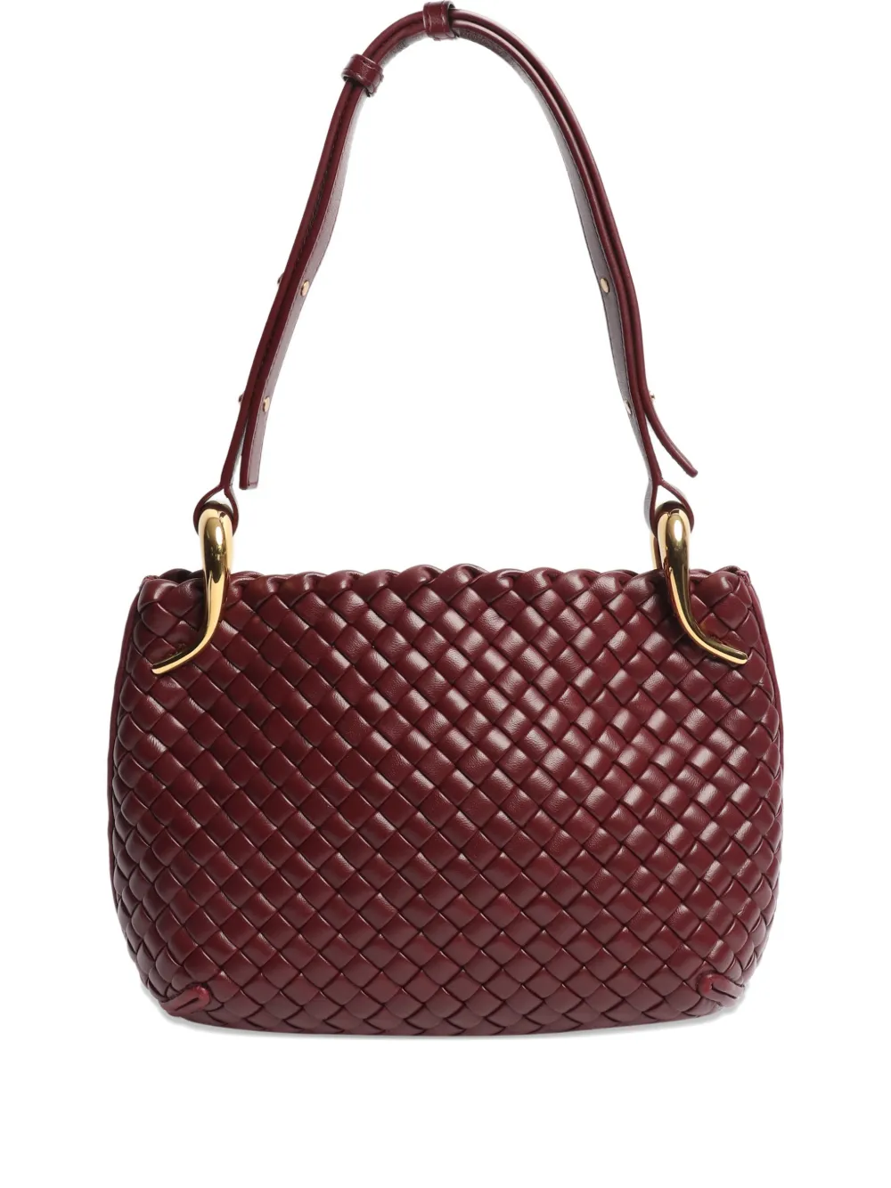 Bottega Veneta Pre-Owned leather shoulder bag - Rosso