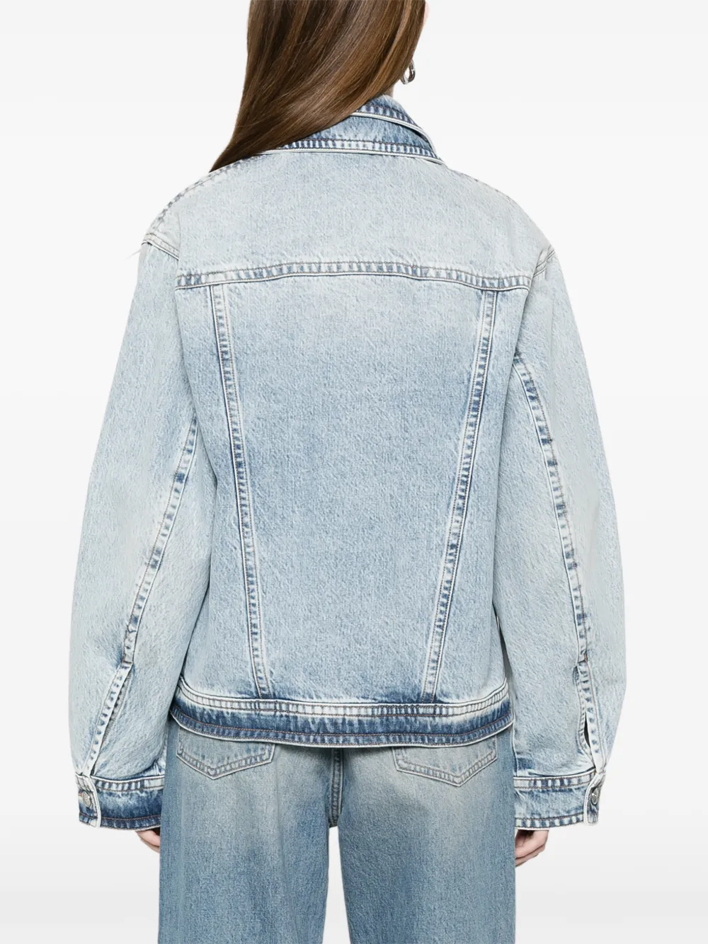 Sportmax Gelaagd denim jack Blauw