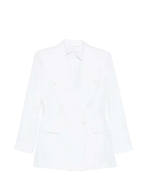 Max Mara Mxmpagella Double-breasted Blazer in White