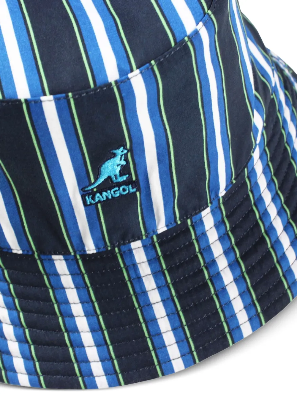  Kangol Striped Bucket Hat - Blue 