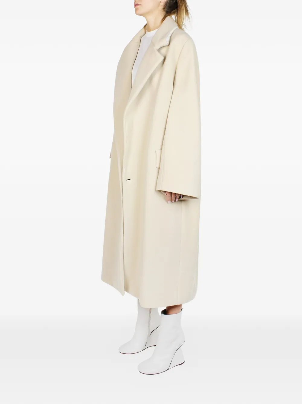 Malloni Single-breasted Coat - Neutrals 