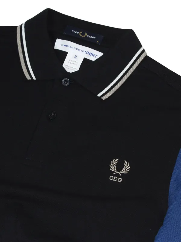 Comme Des Garçons Shirt x Fred Perry カラーブロック ポロシャツ