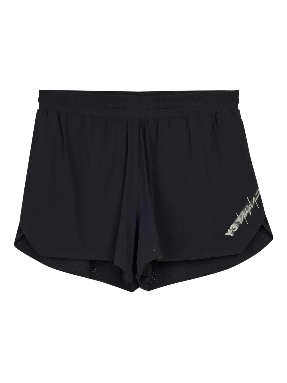 Y-3 Shorts mit Logo-Print - Schwarz