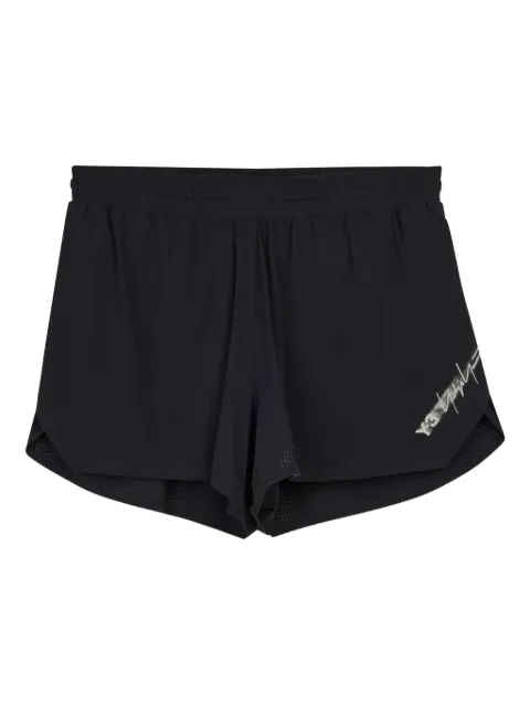 Y-3 signature-print shorts