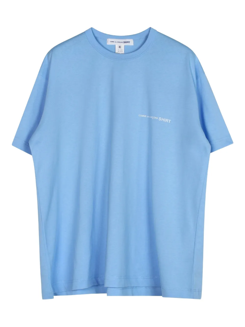 Comme Des Garçons Shirt T-shirt con logo - Blu