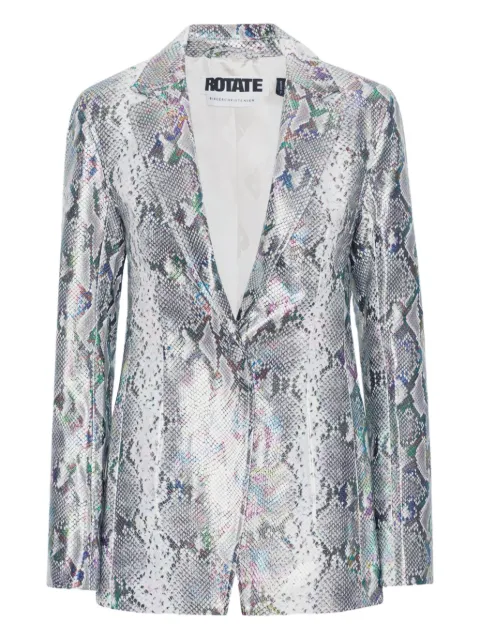 ROTATE BIRGER CHRISTENSEN snake-pattern blazer