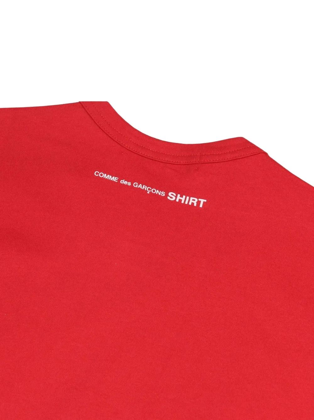Comme Des Garçons Shirt T-shirt met logoprint Rood