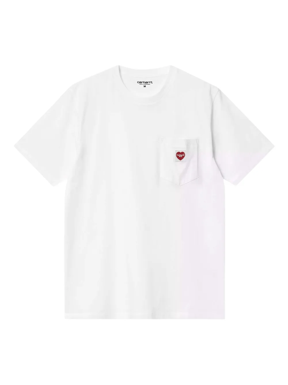 Carhartt WIP T-shirt in cotone con taschino - Bianco
