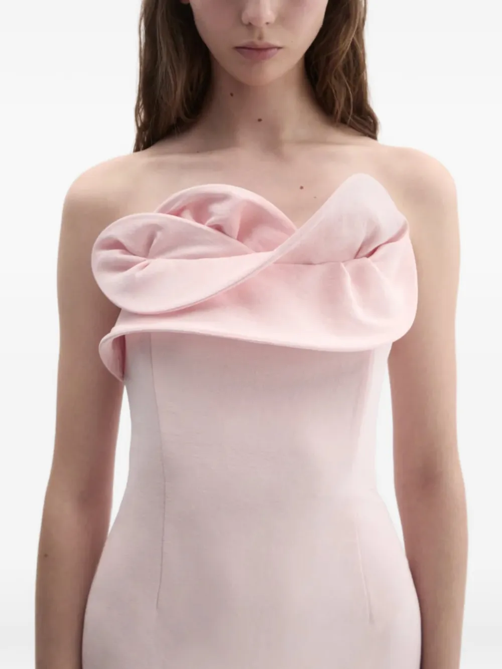 Ruffled Strapless Dress