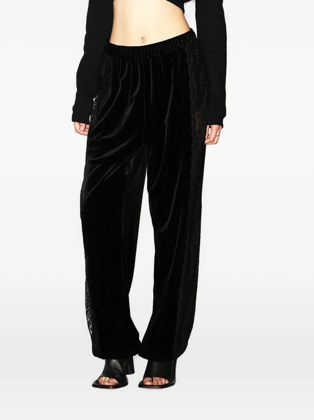 AMBUSH Broek met vlak van kant Zwart